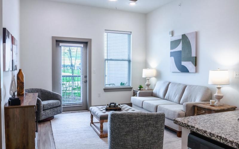 private porch access in living room
